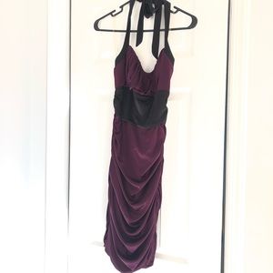 Women Halter Ruched Dress